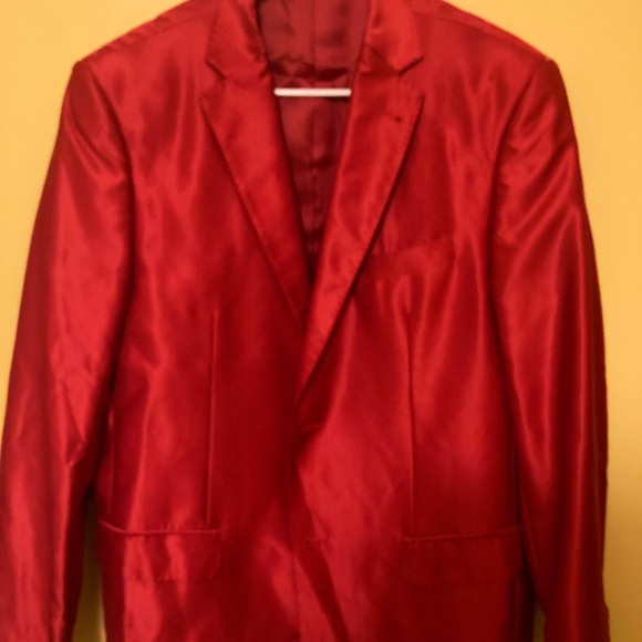 Ferrecci two piece, pants, jacket suit, Italian red - Picture 15 of 16